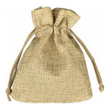 100 pcs Jute Bags 7X9Cm, Reusable Gift Bags, Burlap Pouches With Drawstring For Jewelry Gift Party Birthday Christmas