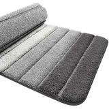 Non-Slip Bath Mat, Extra Soft Bathroom Rug, Machine Washableable, Water Absorbent, 40 X 60 Cm, Grey