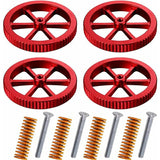 4 pcs Aluminum Upgrade Nuts Compatible With Ender 3/3 Pro/3 V2, 5/5 Plus/Pro, Cr 20 3D Printers Incl 4 pcs Hot Bed Die
