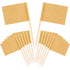 100 pcs Kraft Toothpick Flags, Brown Mini Food Labels Flags For Party Cupcake Decoration Fruit Salad Cheese Label