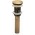 Single Handle Push-Pull Pop-Up Clicker Sink Faucet Build Plug Without Overflow (Antique Brass)