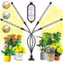 Plant Grow Light, 2020 New 80 LEDs 4 Heads Grow Lamp, Auto Timing - On/Off LED Grow Light For Seedlings, Succulents,