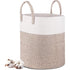 Laundry Basket - 40 X 35 Cm Foldable Storage Baskets - Cotton ROpe Laundry Basket With Handles - Toy Storage Basket -
