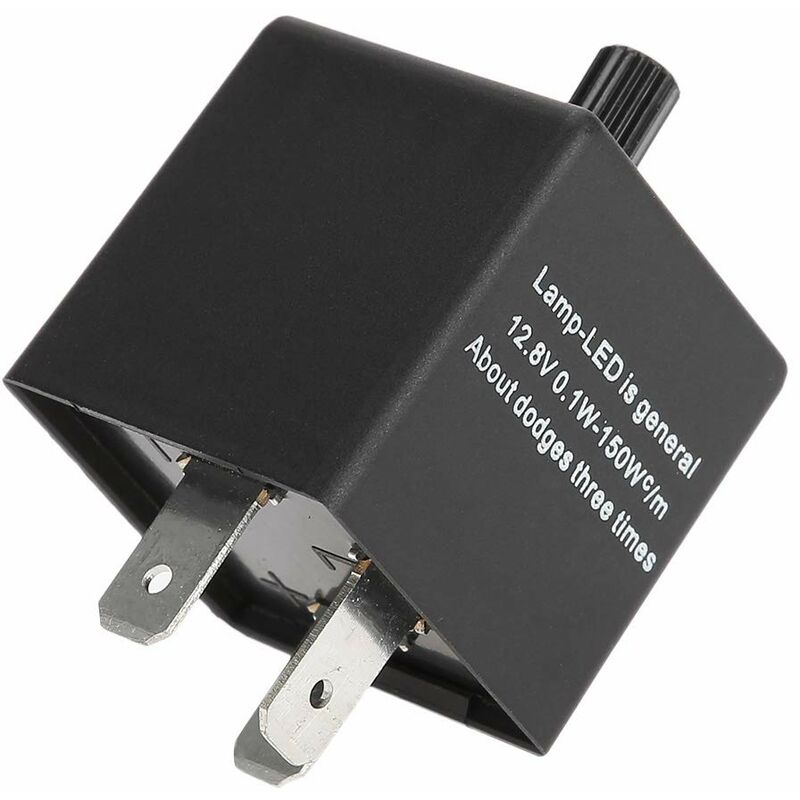 Motorcycle Flasher Relay Cf14Kt 3 Pin 12V Automotive Adjustable Flasher Relay For LED Flash Speed
