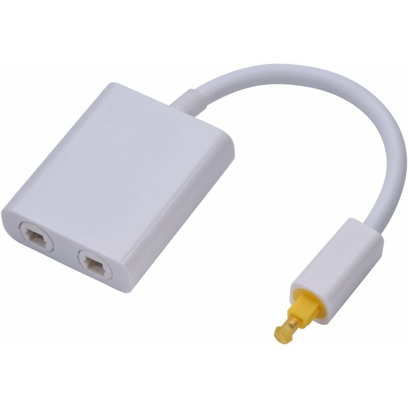 Dual Port Digital Optical Audio Splitter Easily Connect Multiple Components Without Swapping Connections Low Jitter