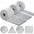 Self-Adhesive Furniture Pads, Furniture Chair Pads 3 ROlls (100 10Cm+100 5Cm+100 2Cm), Chair Pad 4Mm-Thick Felt Pad
