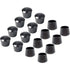16 Pack Chair Leg Caps, Chair Leg Cap Rubber Chair Leg Protection End Caps, Inner Diameter - 7/8 Inch / 22 Mm, Black