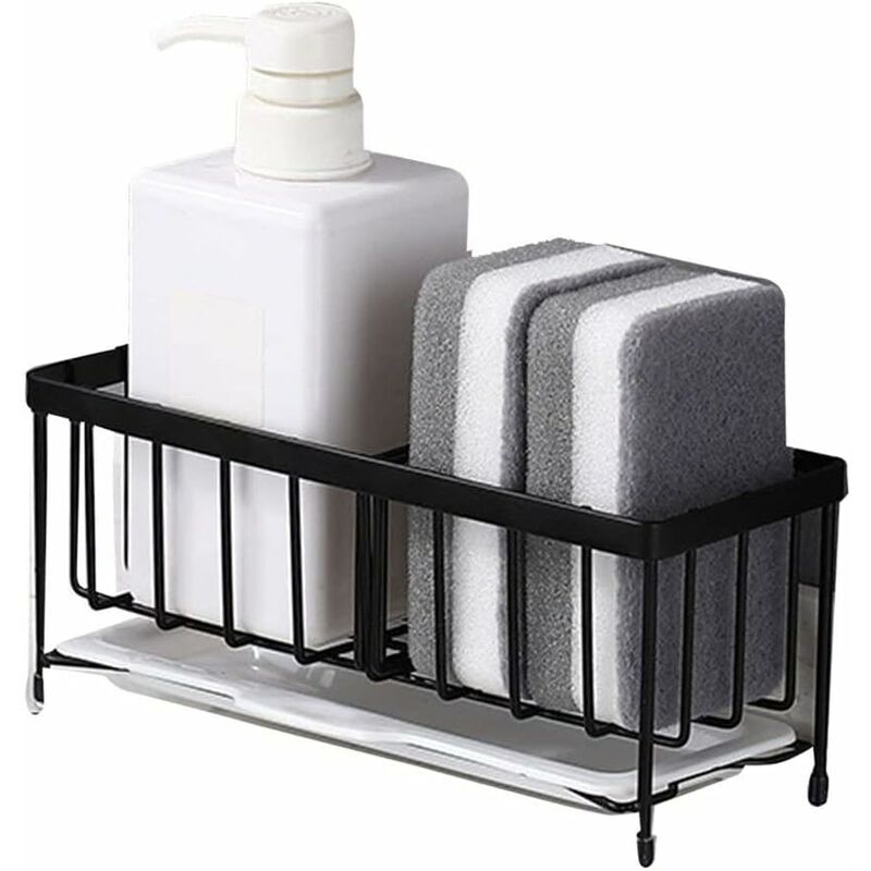 Sponge Holder Kitchen Rack Sponge Holder For Sinier Kitchen Sink Organizer Anti-Rust Monkey Spongers Scurbers Soap