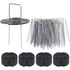 50 Garden Stakes With Washers, Galvanized Steel Tarpaulin Fixing Stakes, Mulch Fabric Fixing Staples, Galvanized Stakes