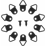 50 pcs Picture Hooks Picture Frame Hanger No Drilling Metal D Rings Frame Mounting For Picture Frame Mirror Fixing Wall