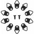 50 pcs Picture Hooks Picture Frame Hanger No Drilling Metal D Rings Frame Mounting For Picture Frame Mirror Fixing Wall
