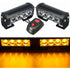 Strobe Lights, 2 pcs 8 LEDs Emergency Strobe Warning Lights Emergency Flashing Warning Lights 12V Universal For Car
