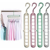 12 pcs Magic Hangers, Premium Quality Foldable Hangers, Multi-Function Space Saving Hangers, For Storing And Drying