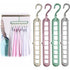 12 pcs Magic Hangers, Premium Quality Foldable Hangers, Multi-Function Space Saving Hangers, For Storing And Drying