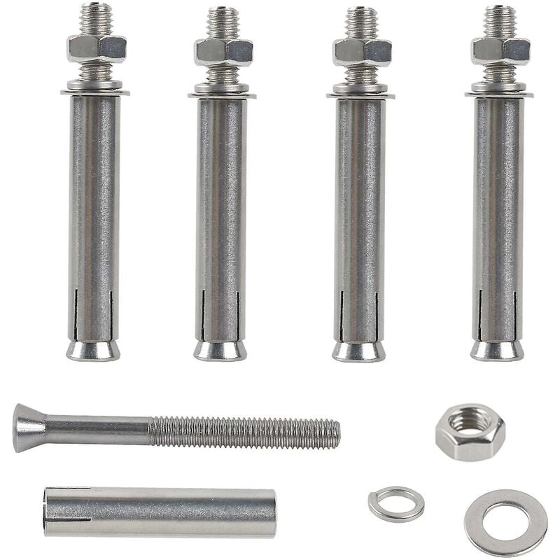 M8X80Mm Hex Expansion Bolts 304 Stainless Steel Expansion Screws Heavy Duty Concrete Anchors Fixing Screws For Wall