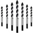 7 pcs Drill Bit Set For Tile, Glass, Concrete, Stone, Brick, Tiles, Ceramic And Mirrors(3Mm 4Mm 5Mm 6Mm 8Mm 10Mm 12Mm)