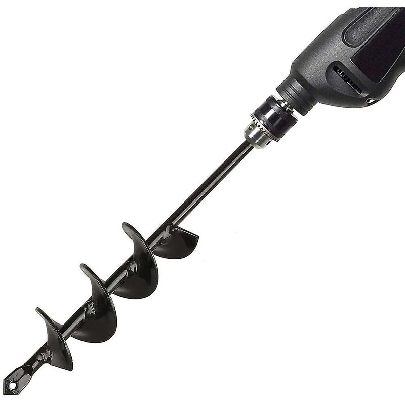 Garden Auger, Spiral Drill Gardening Tool For Planting Trees/Shrubs/Twist Drill/Planting Auger - 4×22Cm