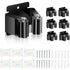 6 Pieces Mop Holder, Wall Mounted Mop Hanger, Mop Holders For Bathroom, Kitchen, Garden, Garage, Office