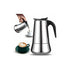 12-Cup Italian Coffee Maker In Stainless Steel, Suitable For All Types Of Hobs, 12 Cups