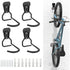 4 Pack Bike Hooks, Iron Hanger Holders, Heavy Duty L-Shaped Storage Wall Mount, Practical Vertical Bicycle Rack For