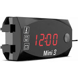 1Pc 12V Motorcycle Digital Clock Voltmeter Thermometer Motorcycle Refit Accessory 3 In 1 Electronic Meter For