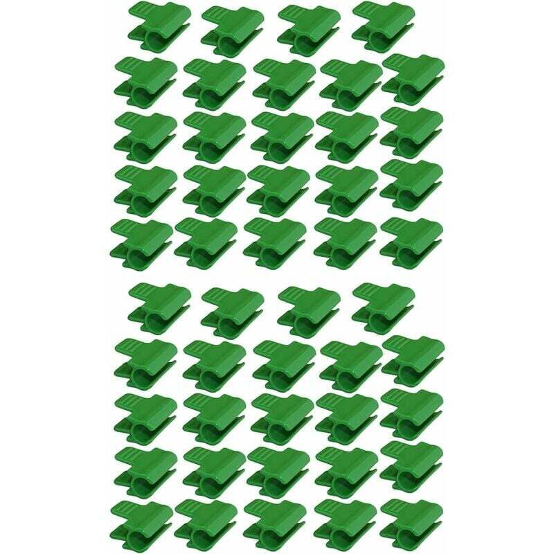 48 pcs Garden Hose Clips, Garden Shed Film Accessories, 16Mm Outer Diameter, Plant Stakes, Greenhouse Plastic Clips,