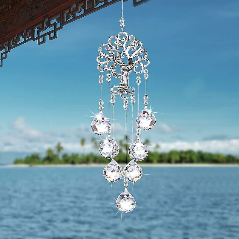 Crystal Suncatcher, Window Prism, Suncatcher, Hanging Sun Catcher For Home, Garden, Crystal Lamp, Curtain Pendant,