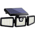 3-Head Solar Spotlight With Motion Detector