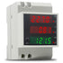 Din Rail Electricity Meter Single Phase Energy Meter Digital Voltmeter Ammeter Ac 80-300V 100A Wattmeter 1 Phase Power