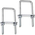 Square U-Bolts, 60X120Mm Stainless Steel U-Bolts, M8 U-Bolt With Frame Plate Nut And Washer, M8 U-Bolt For Fixing