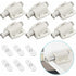 6 pcs Magnetic Push Catch Plastic Magnetic Catch Soft Close Magnetic Catch For Door Cabinet Drawer Sliding Cupboard