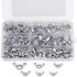 Wing Nut Assortment (100 Pieces) - Sizes M3, M4, M5, M6, M8 And M10 - 304 Stainless Steel Fastener Screws - Silver Wing