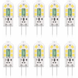 G4 2W LED Bulb, 20W Halogen Bulbs Equivalent, Cool White 6000K, 200Lm, 12X Smd, 12V Ac/Dc - Pack Of 10 [Energy Class A+]