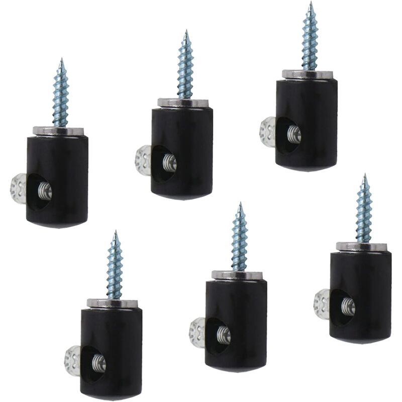 Chandelier Lighting Hook, 6 pcs Hanging Lighting Hooks For Chandelier Ceiling Lights Cable (Black)