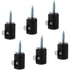 Chandelier Lighting Hook, 6 pcs Hanging Lighting Hooks For Chandelier Ceiling Lights Cable (Black)