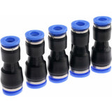5 pcs Pneumatic Connectors Pneumatic Push In Straight Fittings Reducer Quick Release Fittings For Air Hose Pg8-6