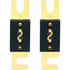 2 Pack Anl Fuse - 80A - For Car Audio System - Black And Gold