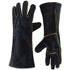 Leather Welding Gloves 932°F High Temperature Work Gloves For Welding Bbq Kitchen Baking Oven Gardening