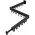 3 Tier Extendable Wall Mounted Clothes Drying Rack For Balcony And Bathroom Black Foldable Wall Mounted