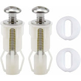 Toilet Seat Fixing,2 pcs Toilet Seat Screws Expanding Rubber Nuts Universal Toilet Seat Fittings Toilet Lid Cover