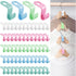 64 Pieces Hanger Hooks Plastic Hanger Connector Closet Hanger Connection Hook Perfect For Space Saving (Multi-Color)