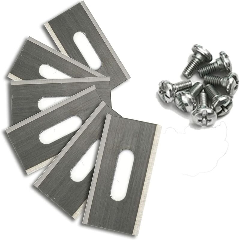 30 pcs Stainless Steel Lawn Mower Blades For Husavarna 35.8 X 18.5 X 0.65Mm (Silver)