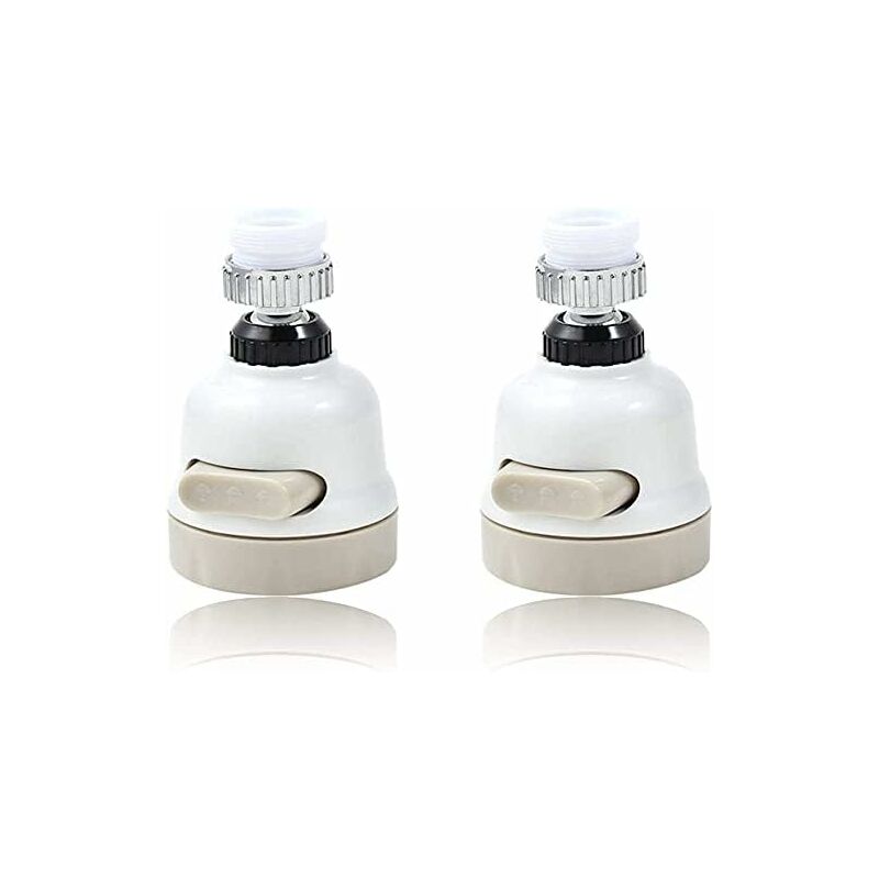 2 Pack Kitchen Faucet Aerator, Water Saving Faucet Aerator, 360 ROtation, Splash-Proof Faucet Nozzle With Filter