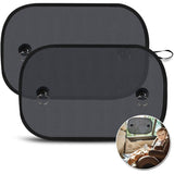 Baby Car Sun Shade, Car Window Sun Shade For Kids, Car Sun Protection Net, Uv/Heat Protection, Storage Bag Included, 50