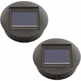 2 pcs Solar Lights Replacement LED Solar Panel Cover Replacement Outdoor Lighting Garden Decoration