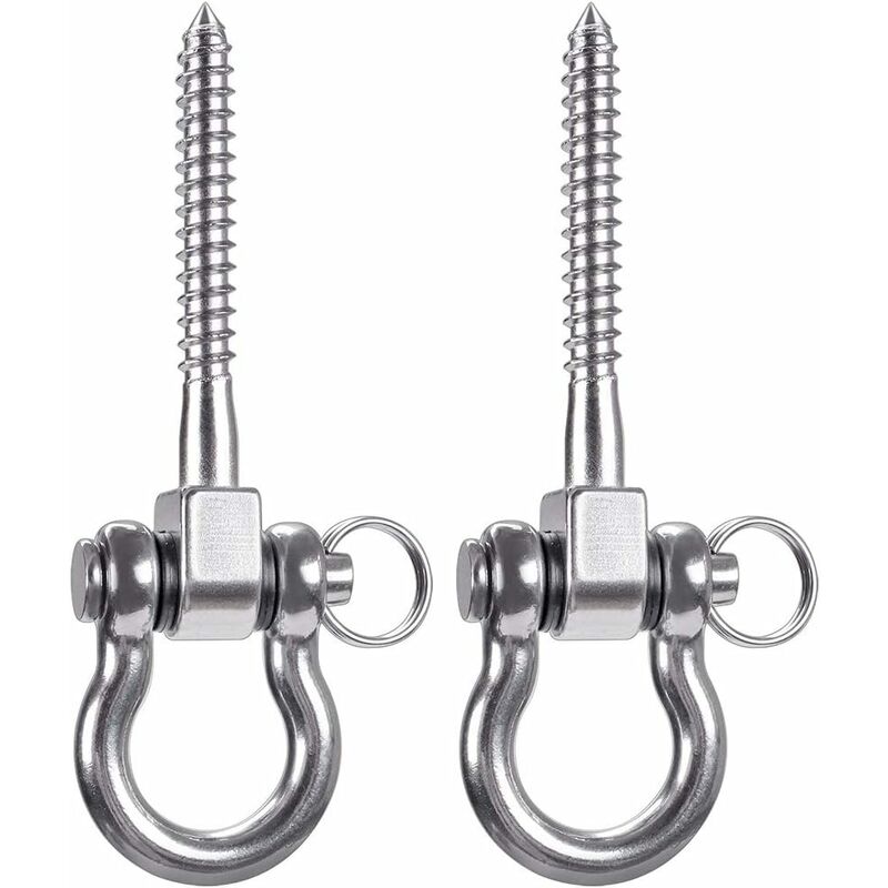 2 pcs 304 Stainless Steel Ceiling Hook, Suspension Trainer Hanging Kit For Hanging Chair, Hanging Lamp, Hammock,