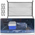Car Trunk Storage Net Size 8060Cm Luggage Storage Net Storage Net With 6 Carabiners 4 Hooks Elastic Reinforcement