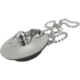 Sink Plug With Chain Rustproof Bathtub Stopper Drain Plug With Rubber Ring Bathtub Drain Cover Plug For Sink Bathtub