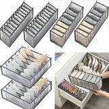 6 pcs Underwear Drawer Organizer Foldable Storage Box Large Capacity Drawer Storage Box For Storing Underwear, Socks,