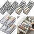 6 pcs Underwear Drawer Organizer Foldable Storage Box Large Capacity Drawer Storage Box For Storing Underwear, Socks,